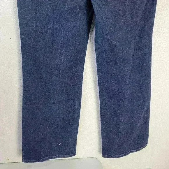 Levi's 512 Womens Dark Wash High Rise Perfectly Slimming Boot Cut Jeans 14 Med - Picture 7 of 13